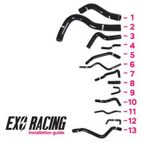Exoracing Silicone Hose Kit For Honda Civic Ep3 K20 K20a2 13pc