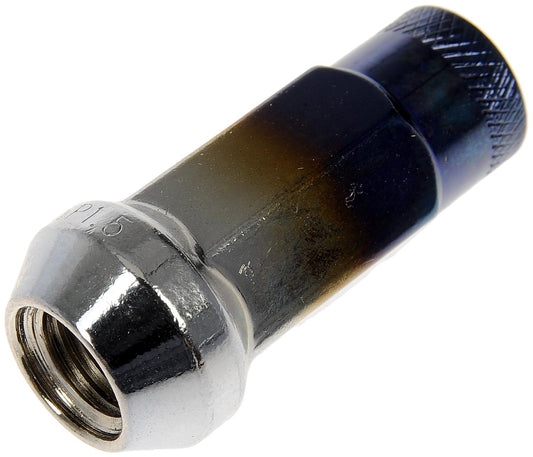Lug Nut, Steel, Ti-Blue, 12mm x 1.50, Bulge Conical Seat, Open End, Set of 20