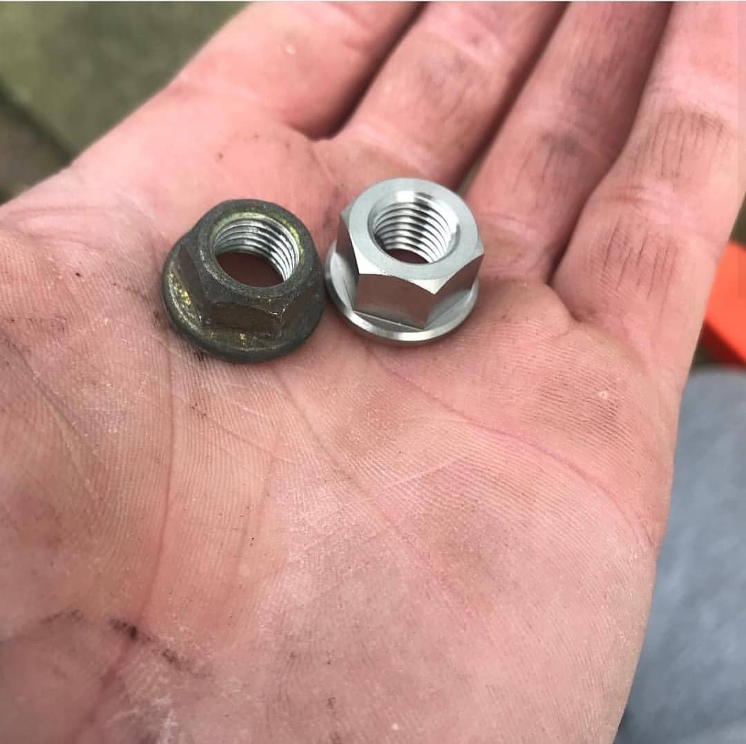 Exoracing Titanium Suspension Strut Top Nuts For Honda Civic Integra